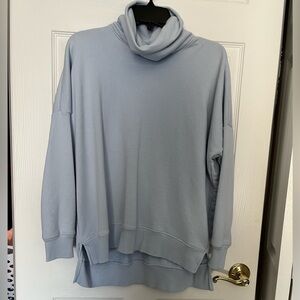 Aerie light blue turtle neck sweatshirt XS